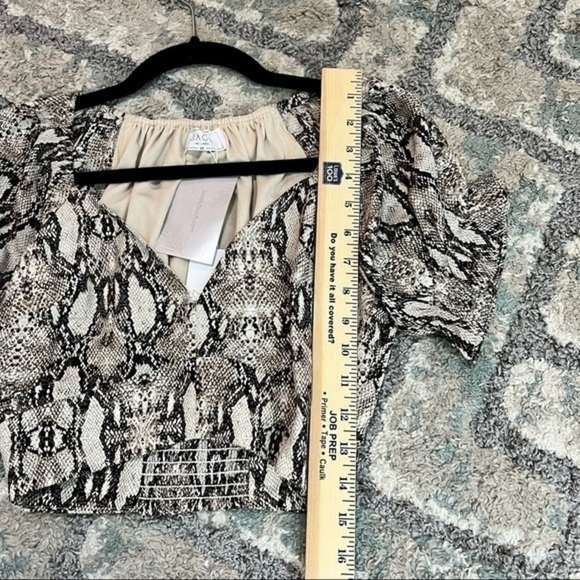 Sage the Label womens XS leopard print short sleeve crop top - Picture 6 of 8